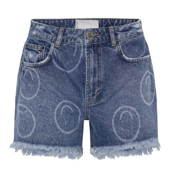 One Teaspoon NEW Legends High Waist Mom Fit Denim Shorts‎ Rosewood 25 MSRP $130 - Picture 2 of 9